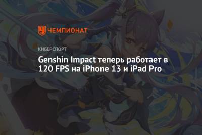 Genshin Impact теперь работает в 120 FPS на iPhone 13 и iPad Pro - championat.com