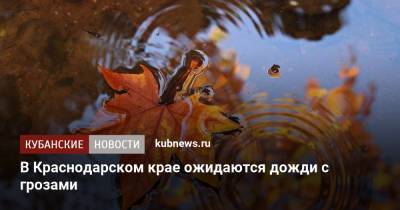 В Краснодарском крае ожидаются дожди с грозами - kubnews.ru - Краснодарский край - Краснодар