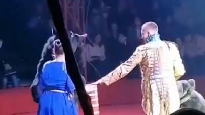Медведь напал на беременную циркачку во время представления в Орле - runews24.ru