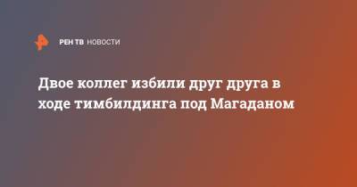 Двое коллег избили друг друга в ходе тимбилдинга под Магаданом - ren.tv - Магаданская обл. - Магадан