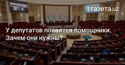 У депутатов появятся помощники. Зачем они нужны? - gazeta.uz - Узбекистан