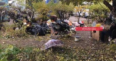 «Эко-кемпинг» бомжей в Подмосковье возмутил россиян - moslenta.ru - Московская обл.
