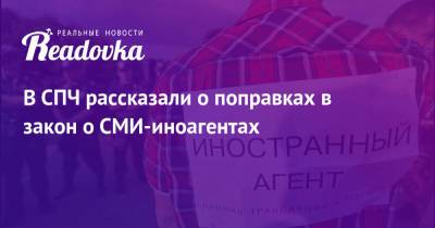 Владимир Соловьев - В СПЧ рассказали о поправках в закон о СМИ-иноагентах - readovka.news - Москва - Россия