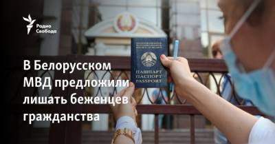 Александр Лукашенко - В белорусском МВД предложили лишать беженцев гражданства - svoboda.org - Белоруссия