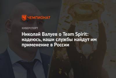 Николай Валуев - Николай Валуев о Team Spirit: надеюсь, наши службы найдут им применение в России - championat.com - Россия