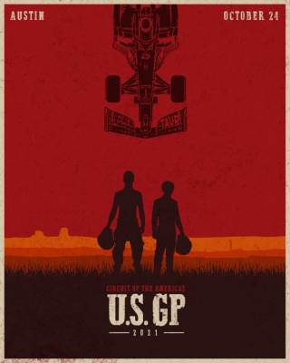Постеры команд, посвящённые Гран При США - f1news.ru - США