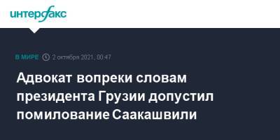 Михаил Саакашвили - Бек Басилая - Адвокат вопреки словам президента Грузии допустил помилование Саакашвили - interfax.ru - Москва - Украина - Грузия