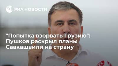 Алексей Пушков - Михаил Саакашвили - Ираклий Гарибашвили - Сенатор Алексей Пушков: Саакашвили вернулся в Грузию, чтобы политически "взорвать" страну - ria.ru - Москва - Россия - Грузия - Тбилиси