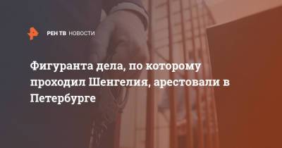 Фигуранта дела, по которому проходил Шенгелия, арестовали в Петербурге - ren.tv - Санкт-Петербург
