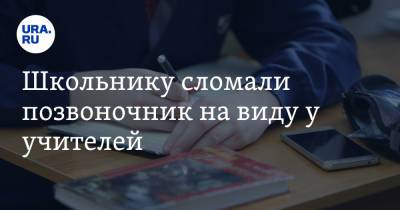 Школьнику сломали позвоночник на виду у учителей - ura.news - Хабаровск - Новосибирская обл.