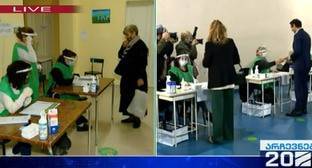 Георгий Гахария - Каха Каладзе - Ника Мелия - Избирательные участки начали работу в Грузии - kavkaz-uzel.eu - Грузия - Тбилиси