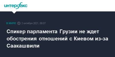 Михаил Саакашвили - Ираклий Кобахидзе - Спикер парламента Грузии не ждет обострения отношений с Киевом из-за Саакашвили - interfax.ru - Москва - Украина - Киев - Грузия - Тбилиси