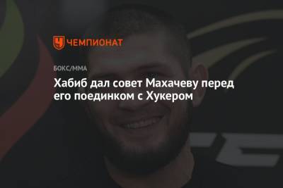 Хабиб Нурмагомедов - Ислам Махачев - Дэн Хукер - Хабиб дал совет Махачеву перед его поединком с Хукером - championat.com - Россия - Бразилия - Новая Зеландия
