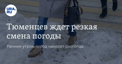 Тюменцев ждет резкая смена погоды. Ранним утром город накроет снегопад - ura.news - Тюмень