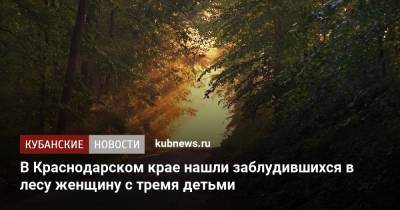 В Краснодарском крае нашли заблудившихся в лесу женщину с тремя детьми - kubnews.ru - Россия - Краснодарский край - район Северский