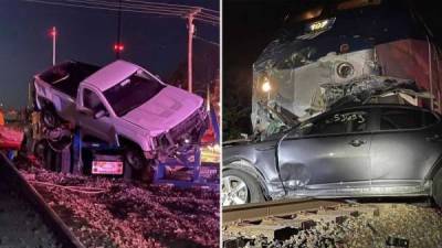 В штате Оклахома поезд снес груженый автовоз на переезде - skuke.net - штат Оклахома - Интересно