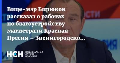 Петр Бирюков - Вице-мэр Бирюков рассказал о работах по благоустройству магистрали Красная Пресня – Звенигородское шоссе - nsn.fm