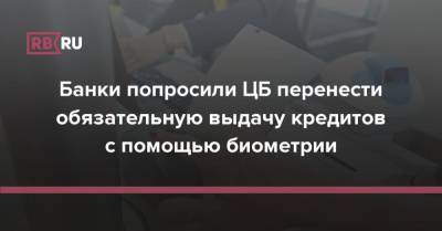 Банки попросили ЦБ перенести обязательную выдачу кредитов с помощью биометрии - rb.ru