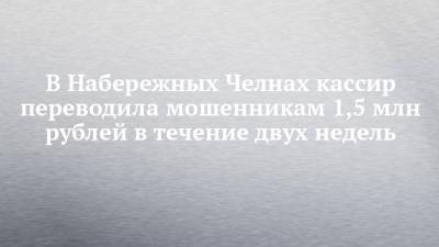 В Набережных Челнах кассир переводила мошенникам 1,5 млн рублей в течение двух недель - chelny-izvest.ru - Набережные Челны