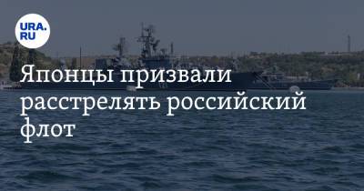 Японцы призвали расстрелять российский флот - ura.news - Россия - Китай - Токио - Япония - Царьград