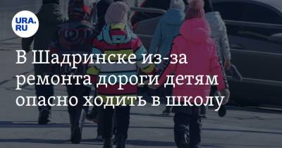 В Шадринске из-за ремонта дороги детям опасно ходить в школу - ura.news - Шадринск