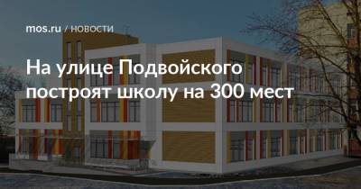 Сергей Левкин - На улице Подвойского построят школу на 300 мест - mos.ru - Москва - Строительство