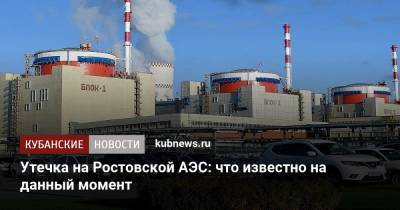 Утечка на Ростовской АЭС: что известно на данный момент - kubnews.ru - Ростов-На-Дону