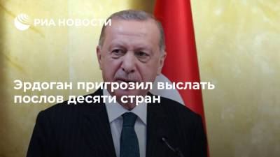 Реджеп Тайип Эрдоган - Тайип Эрдоган - Эрдоган пригрозил выслать из Турции послов десяти стран, в том числе США - ria.ru - Норвегия - США - Турция - Германия - Франция - Швеция - Финляндия - Канада - Анкара - Дания - Новая Зеландия - Голландия - Вена