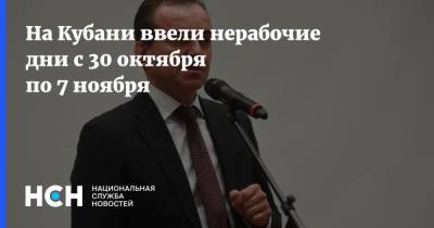 Вениамин Кондратьев - На Кубани ввели нерабочие дни с 30 октября по 7 ноября - nsn.fm - Краснодарский край