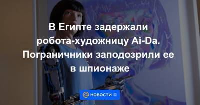 В Египте задержали робота-художницу Ai-Da. Пограничники заподозрили ее в шпионаже - news.mail.ru - Египет