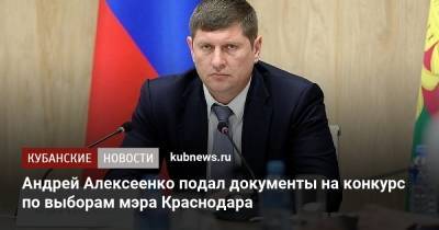 Андрей Алексеенко - Андрей Алексеенко подал документы на конкурс по выборам мэра Краснодара - kubnews.ru - Краснодарский край - Краснодар