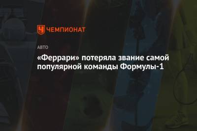 Максим Ферстаппен - «Феррари» потеряла звание самой популярной команды Формулы-1 - championat.com
