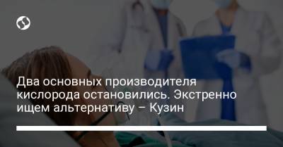 Игорь Кузин - Два основных производителя кислорода остановились. Экстренно ищем альтернативу – Кузин - liga.net - Украина