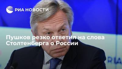 Йенс Столтенберг - Сергей Лавров - Алексей Пушков - Сенатор Пушков раскритиковал слова генсека НАТО Столтенберга о диалоге с Россией - ria.ru - Москва - Россия