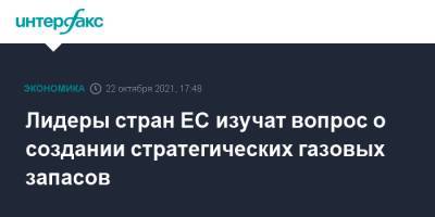 Лидеры стран ЕС изучат вопрос о создании стратегических газовых запасов - interfax.ru - Москва - Брюссель - Ляйен