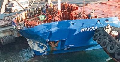 В порту Черноморска судно протаранило причал (ФОТО) - delo.ua - Украина - Турция - Бургас - Палау - Черноморск