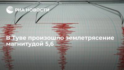 Единая геофизическая служба РАН: в Туве произошло землетрясение магнитудой 5,6 - ria.ru - Москва - Россия - респ. Алтай - респ. Хакасия