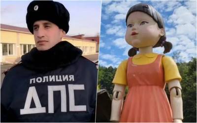 ГИБДД сняла ролик по мотивам фильма «Игры в кальмара» - zr.ru - Красноярск