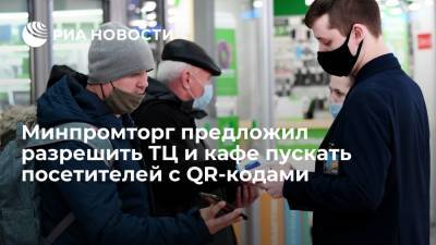 Владимир Путин - Минпромторг рекомендовал впускать в ТЦ и в кафе по QR-кодам в нерабочие дни - ria.ru - Москва - Россия
