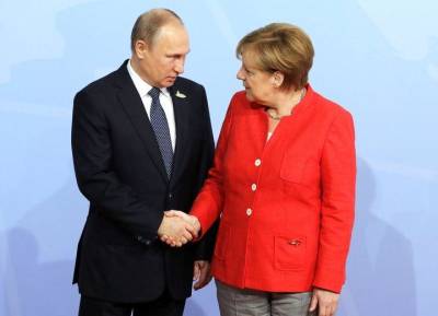 Владимир Путин - Ангела Меркель - Путин считает, что Меркель могла бы еще баллотироваться на пост канцлера - obzor.lt - Россия - Германия