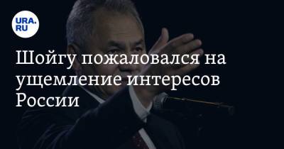 Сергей Шойгу - Шойгу пожаловался на ущемление интересов России - ura.news - Россия - Афганистан