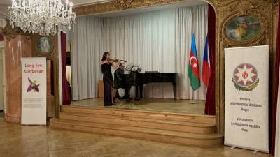 В Праге прошел концерт Джанель Наджафлы Long live Azerbaijan, посвященный Победе Азербайджана (ВИДЕО,ФОТО) - trend.az - Чехия - Азербайджан - Прага
