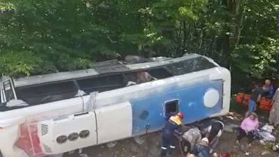 Водитель вылетевшего с трассы на Ставрополье автобуса погиб - iz.ru - Москва - Израиль - Тбилиси - Ставрополье - Пятигорск - Невинномысск - Камаз