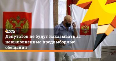 Олег Нилов - Депутатов небудут наказывать заневыполненные предвыборные обещания - ridus.ru - Россия