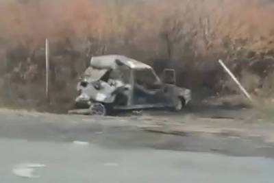 В Воронежской области ВАЗ сгорел в аварии с большегрузом - vrn.mk.ru - Воронежская обл.