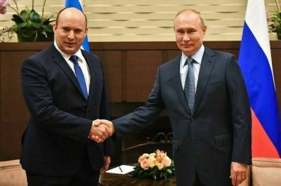 Владимир Путин - Нафтали Беннетый - Путин назвал содержательной и продуктивной свою встречу с премьем-министром Израиля - pnp.ru - Москва - Россия - США - Сочи - Израиль