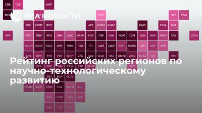 Рейтинг российских регионов по научно-технологическому развитию - ria.ru - Москва - Россия - Санкт-Петербург - респ. Татарстан - респ. Ингушетия - окр.Ненецкий - респ. Хакасия