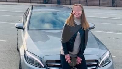 Опубликовано видео ДТП с участием пьяной автоледи на Mercedes - dp.ru