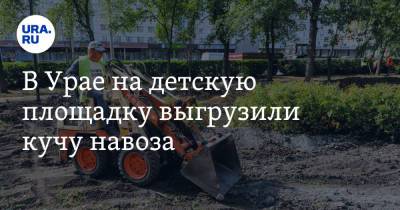 В Урае на детскую площадку выгрузили кучу навоза. Фото - ura.news