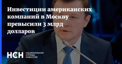 Владимир Ефимов - Инвестиции американских компаний в Москву превысили 3 млрд долларов - nsn.fm - Москва - Россия - США - Италия - Германия - Франция - Финляндия